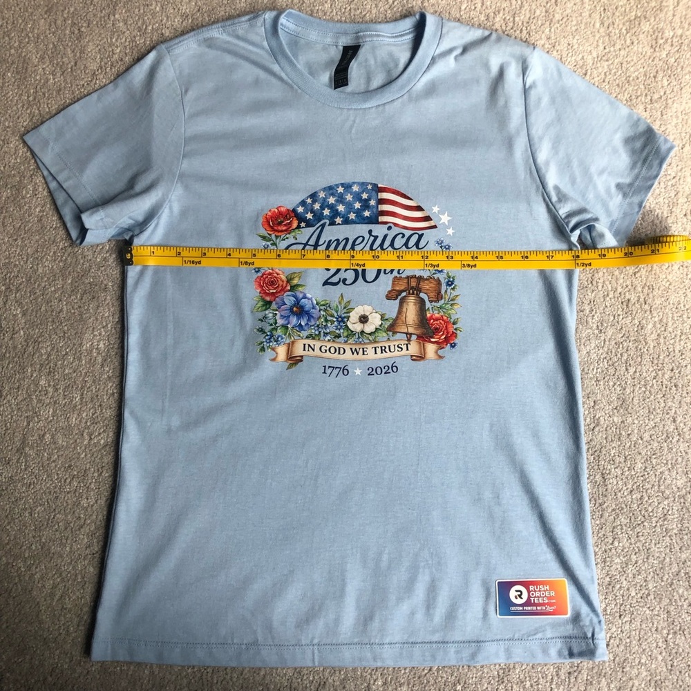 America 250th Light Blue Graphic Tee - Picture 7 of 10
